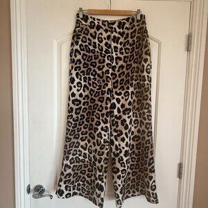 Banana Republic Leopard Print Wide-Leg Pants – Size 4